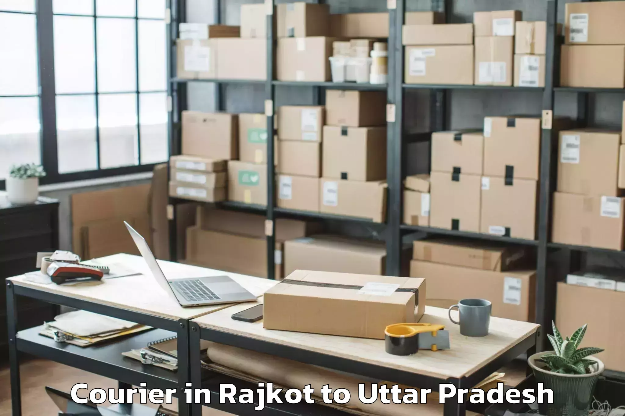 Professional Rajkot to Mubarakpur Courier